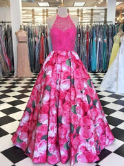 a line spaghetti straps floral prom dress 2024 floor length long prom dresses evening dress