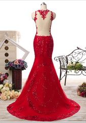 100%Real Photo Long Sweetheart Tulle Mermaid vestido de festa Sequined Appliques Floor Length Evening Dresses